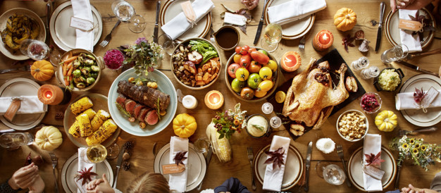 This is what our Thanksgiving looked like this year, so much food